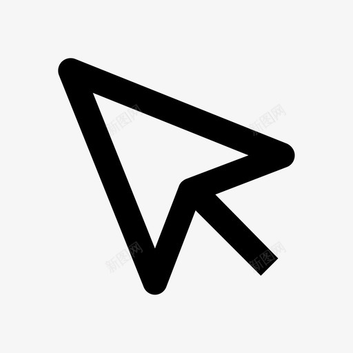 指针箭头单击图标svg_新图网 https://ixintu.com 光标 单击 指针 箭头 鼠标箭头