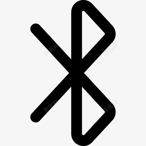 蓝牙标志接口通用接口图标svg_新图网 https://ixintu.com 接口 蓝牙标志 通用接口