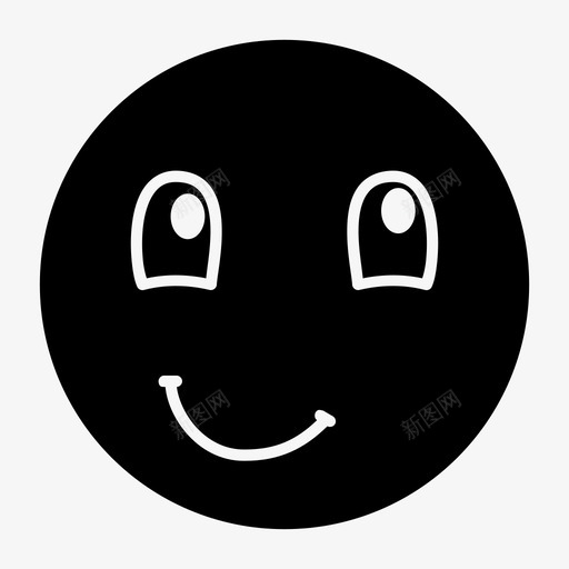 紧笑表情笑脸图标svg_新图网 https://ixintu.com 不开心 笑脸 紧笑 表情