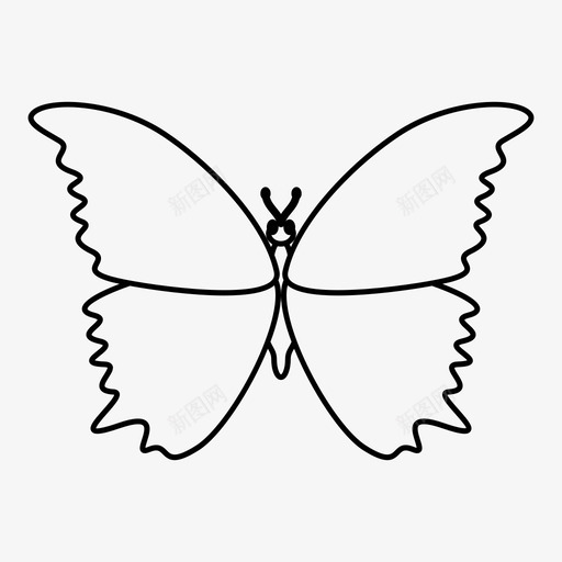 蝴蝶动物昆虫图标svg_新图网 https://ixintu.com 动物 大自然 昆虫 蝴蝶
