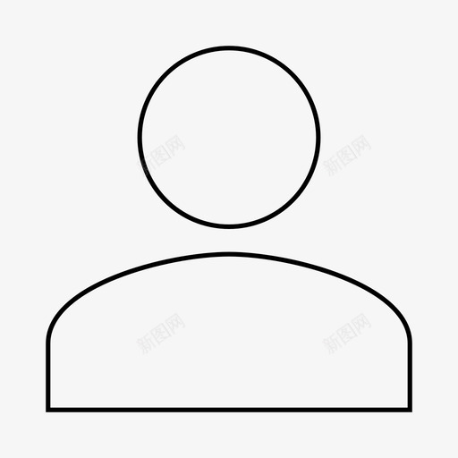 标识默认用户人员图标svg_新图网 https://ixintu.com 人员 标识 物料行 默认用户