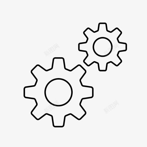 设置齿轮选项图标svg_新图网 https://ixintu.com 设置 设置齿轮集合 选项 齿轮