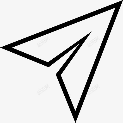 纸质飞机电子邮件发送图标svg_新图网 https://ixintu.com 发送 电子邮件 纸质飞机