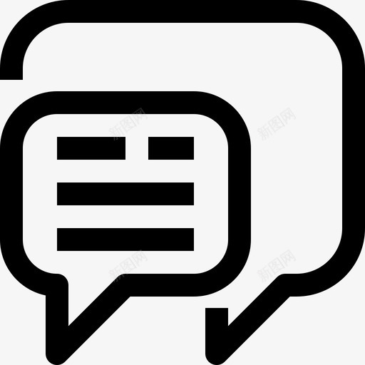 语音泡泡聊天交流图标svg_新图网 https://ixintu.com 交流 对话 材料图标语音泡泡 演讲气泡 聊天 语音泡泡 谈话