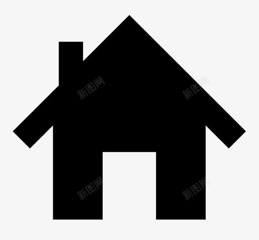 房子家庭家图标svg_新图网 https://ixintu.com 家 家庭 房子 村庄 邻居