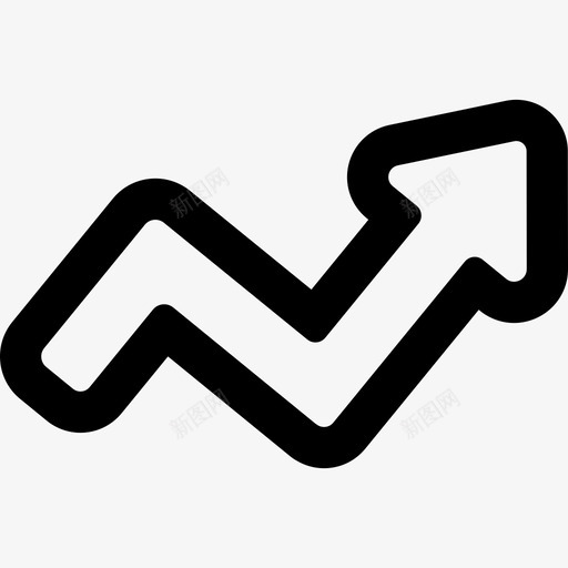 业务统计箭头通用接口的断续箭头轮廓图标svg_新图网 https://ixintu.com 业务统计 箭头 通用接口的断续箭头轮廓