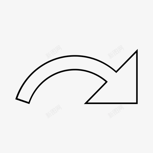重做箭头方向图标svg_新图网 https://ixintu.com 方向 材质线 箭头 重做