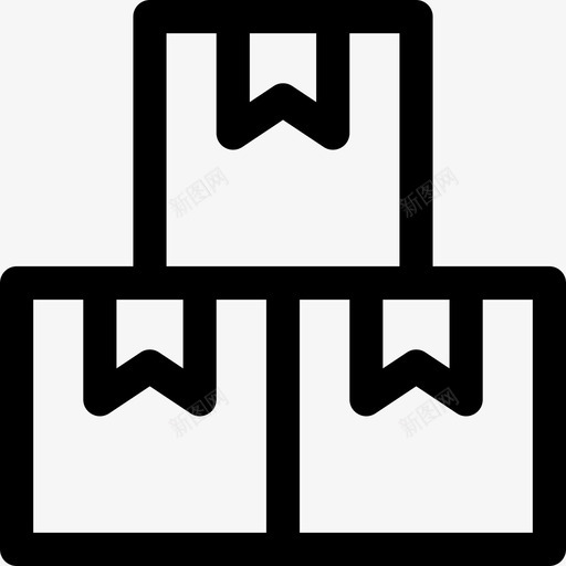 包裹递送邮寄图标svg_新图网 https://ixintu.com 储存 全球物流 包裹 运输 递送 邮寄