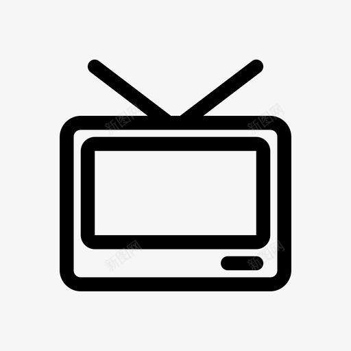 电视电视屏幕电视节目图标svg_新图网 https://ixintu.com 电视 电视屏幕 电视节目 老式电视