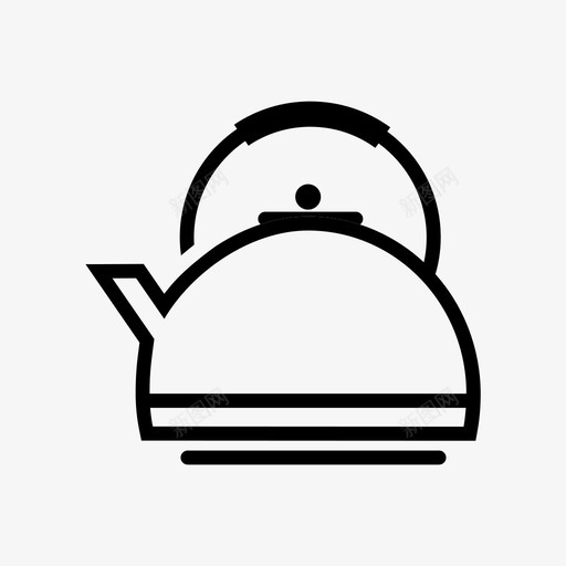 水壶咖啡茶图标svg_新图网 https://ixintu.com 咖啡 水壶 茶 茶壶