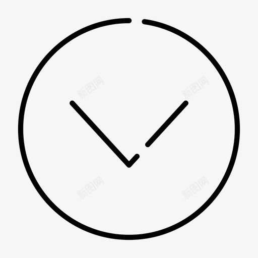 下箭头下按钮下圆圈图标svg_新图网 https://ixintu.com 下圆圈 下按钮 下箭头 下载 音乐播放器间隙灯
