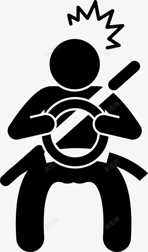 沮丧的司机愤怒烦人图标svg_新图网 https://ixintu.com 愤怒 汽车 沮丧的司机 烦人 驾驶 驾驶安全