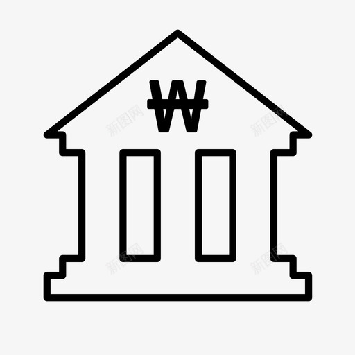 银行账户现金图标svg_新图网 https://ixintu.com 储蓄 收款 现金 账户 钱 银行