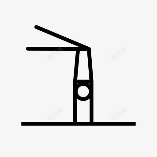 单杠体操运动员体操图标svg_新图网 https://ixintu.com 体操 体操运动员 单杠 奥运会
