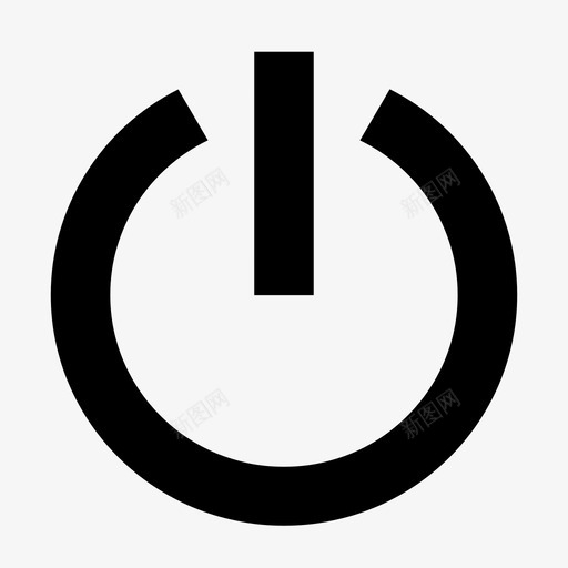 断电关机图标svg_新图网 https://ixintu.com 关机 断电