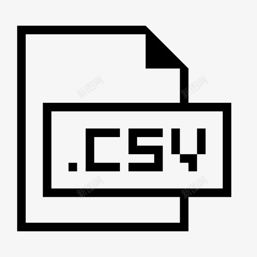 csv文件扩展名格式图标svg_新图网 https://ixintu.com csv文件 扩展名 文件格式和扩展名 格式