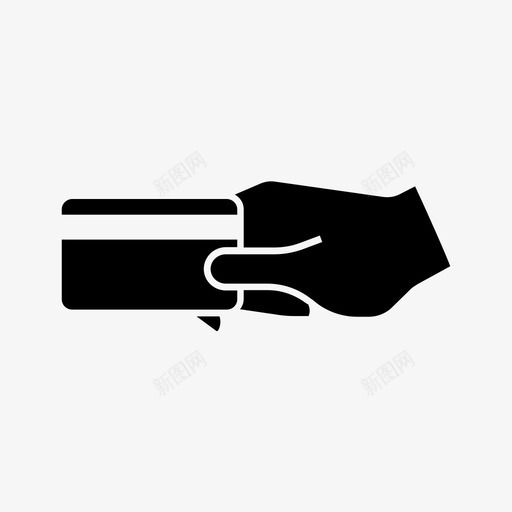visa支付点菜信用卡图标svg_新图网 https://ixintu.com visa支付 付款和取款 信用卡 点菜 购物