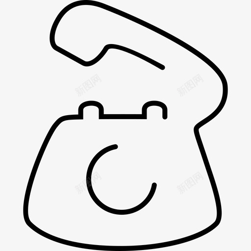 电话超薄轮廓工具器具物流超薄图标svg_新图网 https://ixintu.com 工具器具 物流超薄 电话超薄轮廓