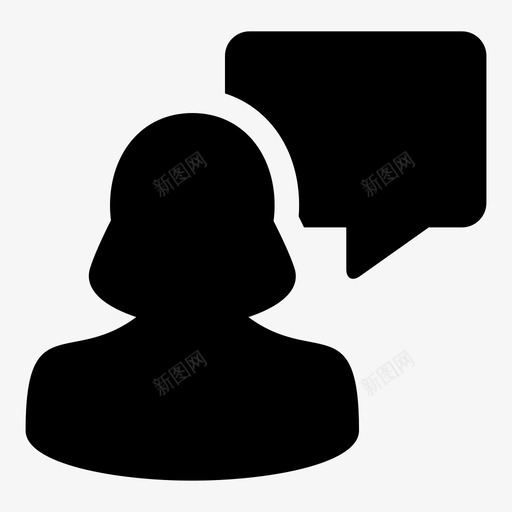 女性语音泡泡商务聊天图标svg_新图网 https://ixintu.com 人物 商务 女性 女性语音泡泡 气泡 用户 聊天 聊天向量图标 语音 谈话