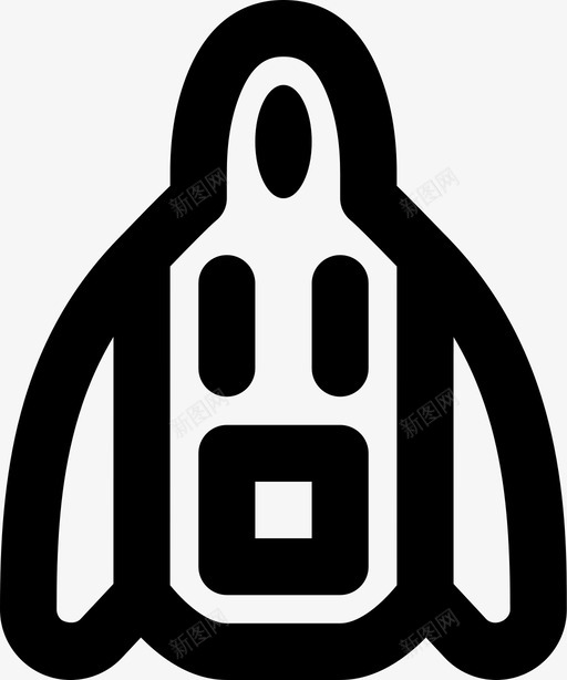 连帽衫服装时尚图标svg_新图网 https://ixintu.com smashicons男装md轮廓 时尚 服装 男士 连帽衫
