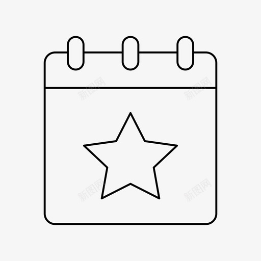 星历日历收藏夹图标svg_新图网 https://ixintu.com 收藏夹 日历 日程表 星历 记事本