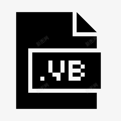 vb扩展名文件图标svg_新图网 https://ixintu.com vb 扩展名 文件 文件格式和扩展标志符号 格式