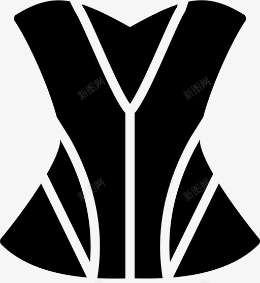 紧身胸衣服装时尚图标svg_新图网 https://ixintu.com 女士 时尚 时尚女装 服装 紧身胸衣