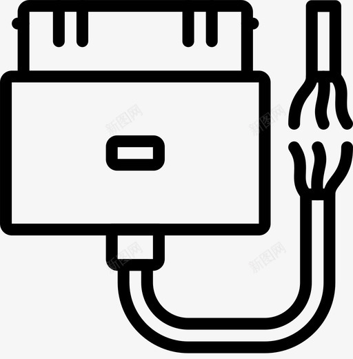 iPhone4断线连接器smashicons连接器电缆轮廓图标svg_新图网 https://ixintu.com iPhone4断线 smashicons连接器电缆轮廓 连接器