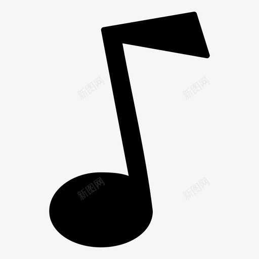 音乐有声音乐音符图标svg_新图网 https://ixintu.com 曲调 有声音乐 音乐 音乐播放 音乐符号 音符