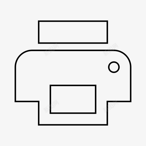 印刷打印机办公机图标svg_新图网 https://ixintu.com 办公机 印刷 印刷机 打印机 物料线 电脑配件