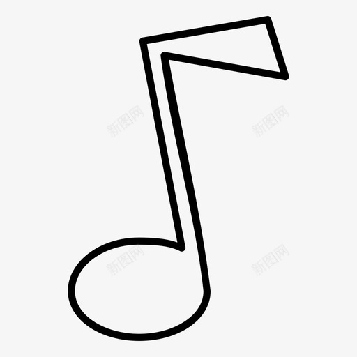 音乐有声音乐音符图标svg_新图网 https://ixintu.com 曲调 有声音乐 音乐 音乐播放 音乐符号 音符