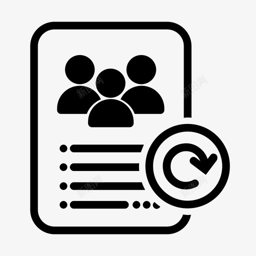 会议文件重置文档组图标svg_新图网 https://ixintu.com 会议文件重置 文档 组 还原