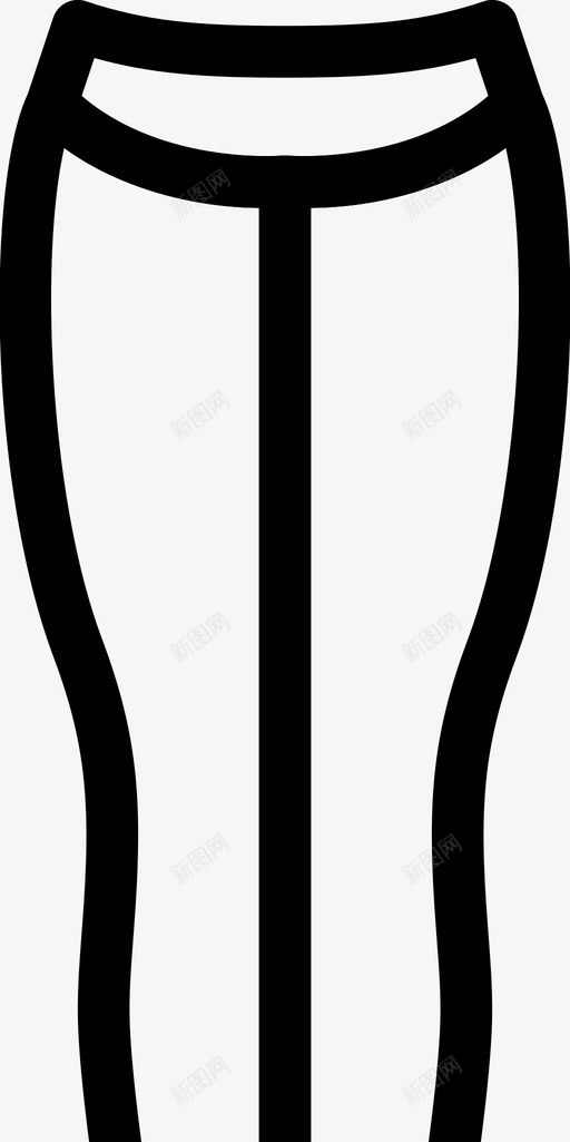 裤子衣服时尚图标svg_新图网 https://ixintu.com 女人 女人的衣服轮廓 时尚 衣服 裤子