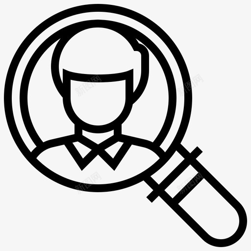 招聘业务人力图标svg_新图网 https://ixintu.com 业务 人力 人力资源 招聘 组织 资源