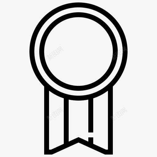 奖品丝带优胜者图标svg_新图网 https://ixintu.com 丝带 优胜者 奖品