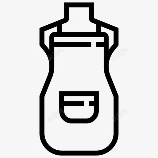 围裙厨师设备图标svg_新图网 https://ixintu.com 厨师 厨房 厨房工具 围裙 工具 设备
