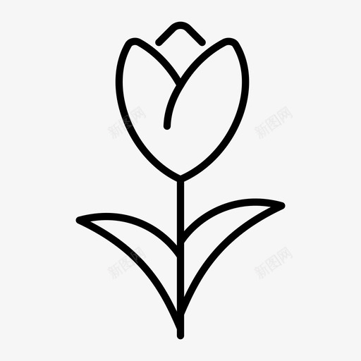 郁金香花束自然图标svg_新图网 https://ixintu.com 复活节 春花 植物 自然 花束 郁金香