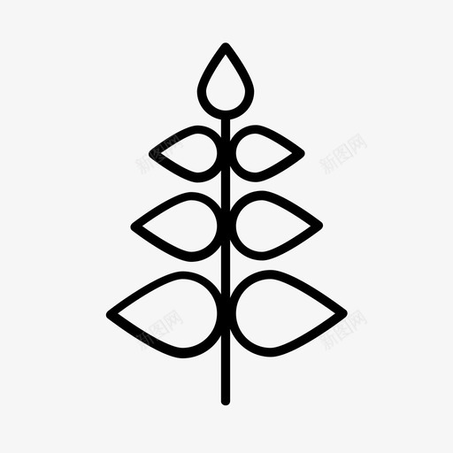 植物自然户外图标svg_新图网 https://ixintu.com 户外 树木 植物 灌木 自然
