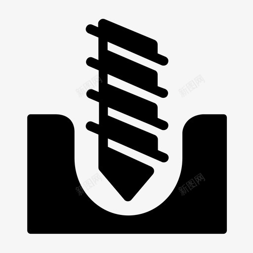 钻井石油平台图标svg_新图网 https://ixintu.com 工业油气动力固体 平台 石油 钻井