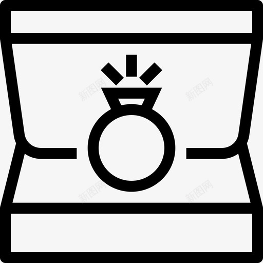 爱情戒指钻戒订婚图标svg_新图网 https://ixintu.com 婚姻 浪漫 爱情 爱情和浪漫线图标 爱情戒指 订婚 钻戒