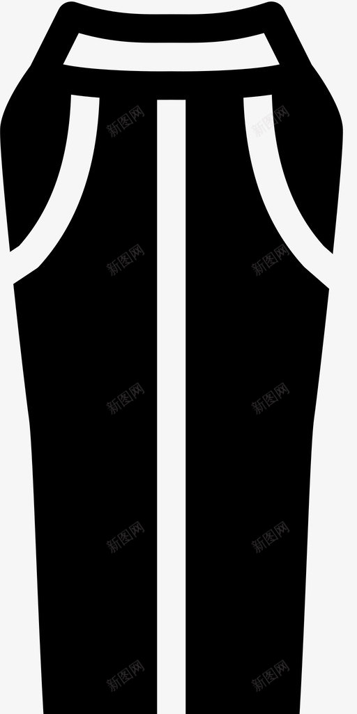 裤子衣服时尚图标svg_新图网 https://ixintu.com 女人 女人的衣服 时尚 衣服 裤子