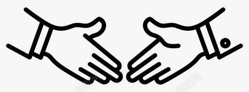 握手同意交易图标svg_新图网 https://ixintu.com 交易 合作 同意 握手 问候
