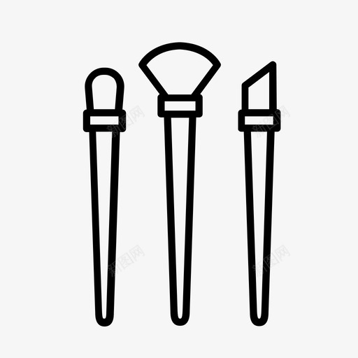 化妆刷化妆品粉刷图标svg_新图网 https://ixintu.com 化妆刷 化妆品 粉刷