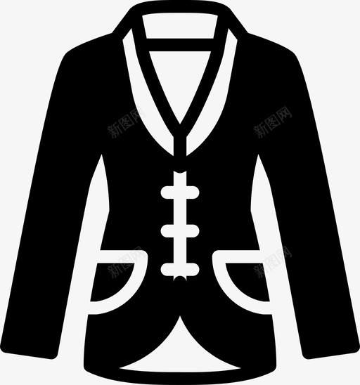 外套衣服时尚图标svg_新图网 https://ixintu.com 外套 女人 女人的衣服 时尚 衣服