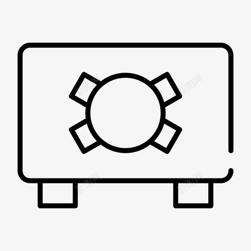 保险库保险箱图标svg_新图网 https://ixintu.com 保险库 保险箱