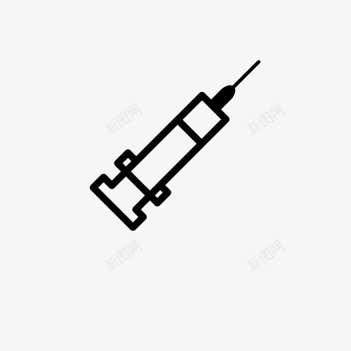 注射器医疗保健医院图标svg_新图网 https://ixintu.com 医疗保健 医药 医院 注射器