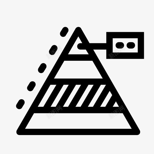 金字塔图图表统计图标svg_新图网 https://ixintu.com 三角形 图表 统计 迷你图标集商业商店财务 金字塔图