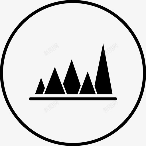 峰值图分析图表图标svg_新图网 https://ixintu.com 信息图元素圆形实心 分析 图表 峰值 峰值图 报告