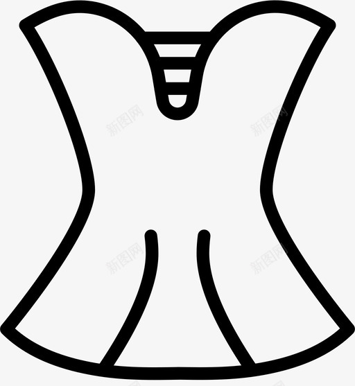紧身胸衣衣服时尚图标svg_新图网 https://ixintu.com 女人 时尚 漂亮女人衣服轮廓 紧身胸衣 衣服