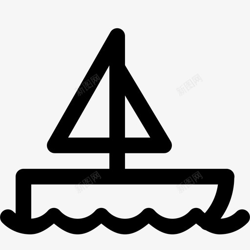 船海洋围网图标svg_新图网 https://ixintu.com 围网 旅行 海洋 海洋生物 船